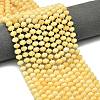 Natural Yellow Jade Beads Strands LS-G-P573-A50-01-1
