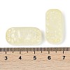 Spray Painted Transparent Glass Connector Charms X1-GLAA-H035-06E-3