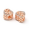 Rack Plating Alloy Rhinestone European Beads PALLOY-P289-47RG-3