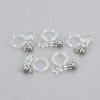 Plastic Clip-on Earring Findings X-KY-S155-03A-1