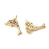Ocean Brass Micro Pave Colorful Cubic Zirconia Pendants CU-CBAF3CF-02F-02-2