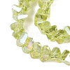 Electroplate Transparent Glass Beads Strands LS-EGLA-Q139-01A-A17-3
