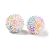 Handmade Luminous Polymer Clay Rhinestone Beads CLAY-H003-04A-2