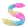 Transparent Gradient Color Glass Beads Strands GLAA-G101-2mm-07-2