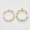 ABS Plastic Imitation Pearl Pendants PALLOY-N0149-011-2