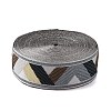 Ethnic Style Embroidery Polycotton(Polyester Cotton) Ribbons OCOR-WH0066-55C-2
