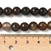 Dyed Natural Agate Faceted Round Beads Strands G-E320E-8mm-14-2