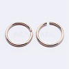 925 Sterling Silver Open Jump Rings STER-F036-02RG-0.9x4mm-3