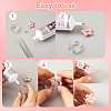 Spinning Fidget Ring & Butterfly & Shell & Flower & Starfish & Paw Print Silicone Molds Kit BY-TAC0003-08-5