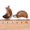 Natural Banded Agate Pendants G-F820-02L-20-2