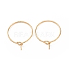 Ion Plating(IP) 316L Surgical Stainless Steel Hoop Earring Findings STAS-D164-05G-1