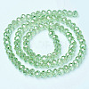 Electroplate Glass Beads Strands X-EGLA-A034-T8mm-B17-2