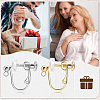20Pcs 2 Colors 316 Stainless Steel Clip-on Earring Findings STAS-BBC0007-26-6