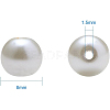 Eco-Friendly Dyed Glass Pearl Round Beads HY-BC0001-8mm-RB011-3