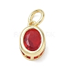 Brass Pave Cubic Zirconia Charms KK-CBA56EF-30G-2
