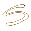 304 Stainless Steel Rope Chain Necklaces NJEW-L167-06B-G-2