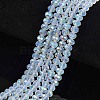 Electroplate Glass Beads Strands EGLA-A034-J8mm-L07-1