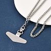 304 Stainless Steel Universal Phone Tether Tabs NJEW-D342-01P-4