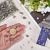 80Pcs 8 Styles Tibetan Style Alloy Cord End FIND-SC0020-98A-3