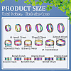 24Pcs 6 Styles 201 Stainless Steel Grooved Finger Ring Settings STAS-ME0003-12MC-2