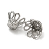 Non-Tarnish 316 Surgical Stainless Steel Bead Caps X-STAS-Q310-09A-P-2