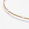 Eco-Friendly Rack Plating Brass Necklace Making X-MAK-G002-02G-FF-3