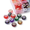 70Pcs 10 Colors Transparent Resin European Beads RPDL-YW0001-05-2