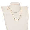 304 Stainless Steel Venetian Chain/Box Chain Necklaces NJEW-JN02976-01-4