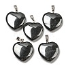 Synthetic Non-magnetic Hematite Pendants G-G956-B70-FF-1