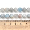 Natural Aquamarine Beads Strands X-G-F591-29B-8mm-5