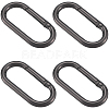 6Pcs Alloy Spring Gate Rings FIND-SP0001-24B-6