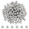 Unicraftale 100Pcs 201 Stainless Steel Grooved Beads STAS-UN0054-90-1