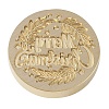 Merry Christmas Series Wax Seal Brass Stamp Head LS-AJEW-M037-01G-03-2