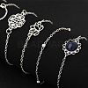 6Pcs 6 Styles Alloy Link & Chain Bracelet Set FS-WG1CF16-01-3