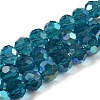 Electroplate Transparent Glass Beads Strands LS-EGLA-A035-T10mm-L12-1