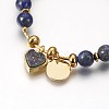 Natural Mixed Gemstone Beads Stretch Bracelets BJEW-MSMC002-31-3