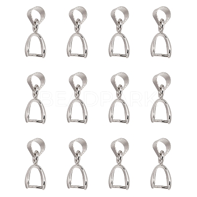 Grade AA Brass Ice Pick Pinch Bails for Pendant Making X-KK-M008-a-08P-NR-1