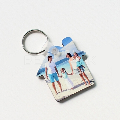 Sublimation Double-Sided Blank MDF Keychains ZXFQ-PW0001-055-1