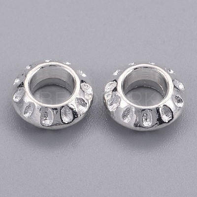 Tibetan Style Alloy European Beads X-TIBEB-EAA386Y-S-FF-1
