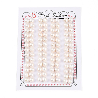 Grade 3A Natural Cultured Freshwater Pearl Beads PEAR-N018-3A-6570A-1
