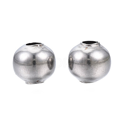 Round 304 Stainless Steel Beads STAS-TAC0004-6mm-P-1