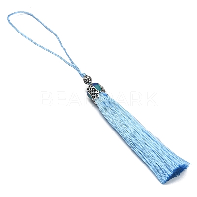 Polyester Tassel Pendant Decorations AJEW-WH0312-88C-1