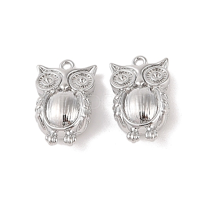 Brass Pendants Rhinestone Settings KK-Q816-40P-1