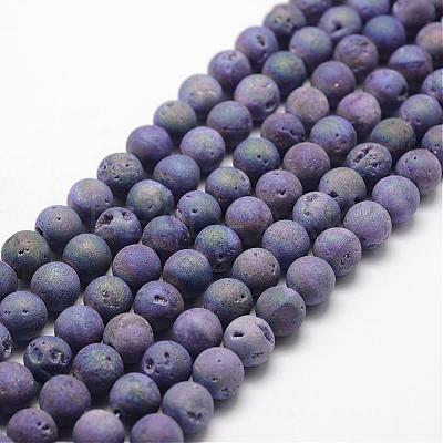 Electroplated Natural Quartz Crystal Beads Strands G-K174-01D-1
