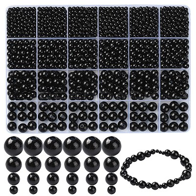 4 Styles ABS Plastic Imitation Pearl Beads KY-YW0001-72A-1