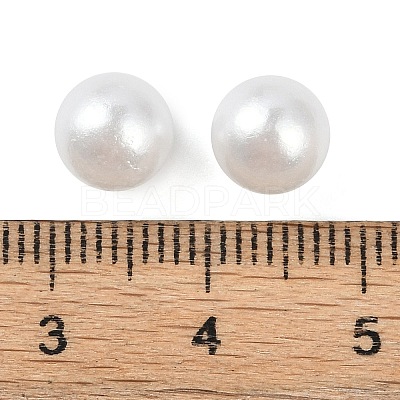 ABS Plastic Imitation Pearl Round Beads MACR-F033-8mm-24-1