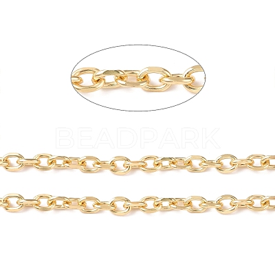 Oval Oxidation Aluminum Cable Chains CHA-K003-05G-1
