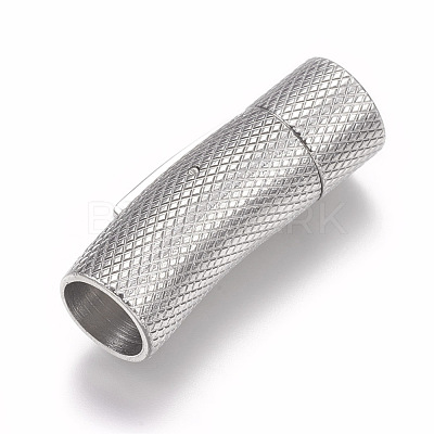 Tarnish Resistant 304 Stainless Steel Bayonet Clasps STAS-A035B-8P-1