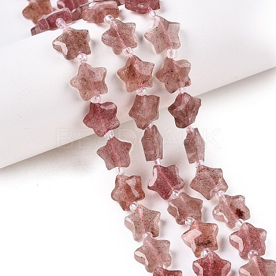 Natural Strawberry Quartz Beads Strands G-T138-183-1