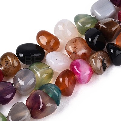 Natural Agate Beads Strands G-T142-66-1